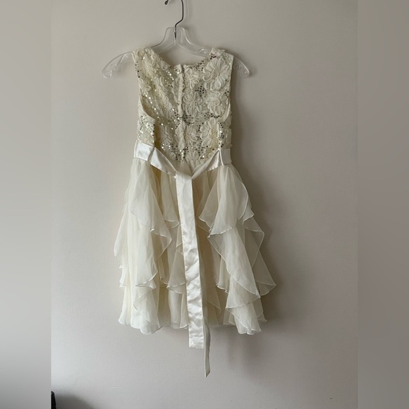 American Princess Floral Ivory Dress Size 14.5 - Picture 3 of 10